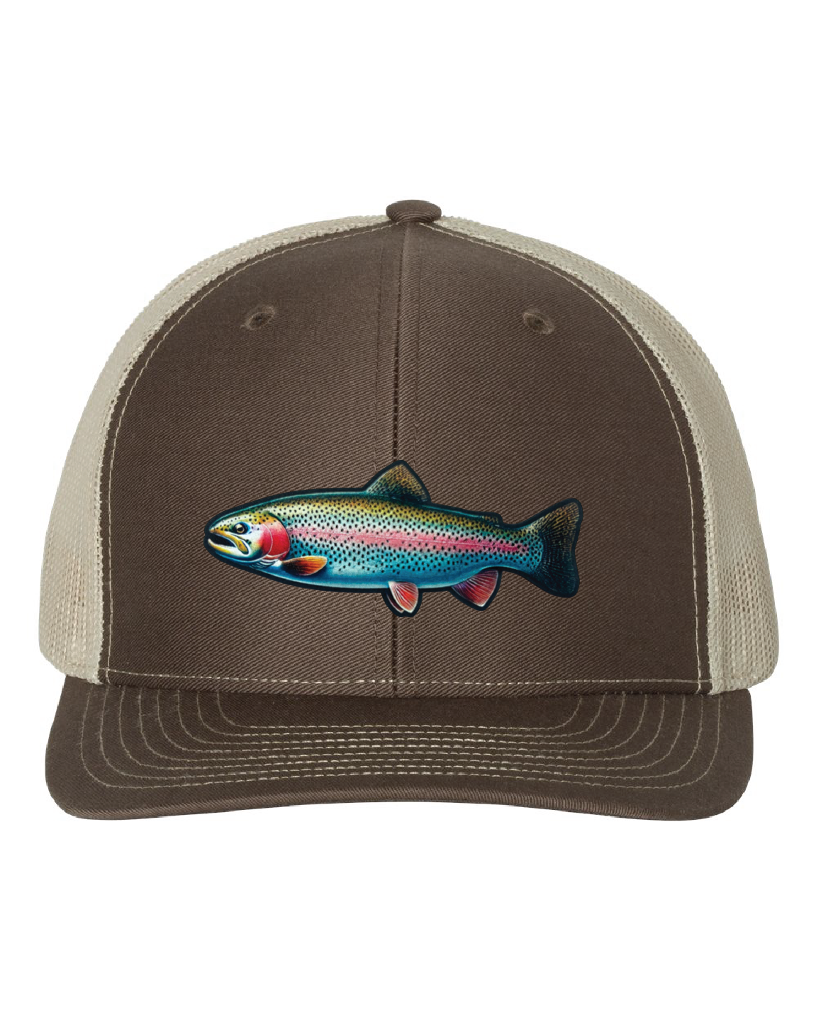 Rainbow Trout on a Richardson 112 Trucker Hat