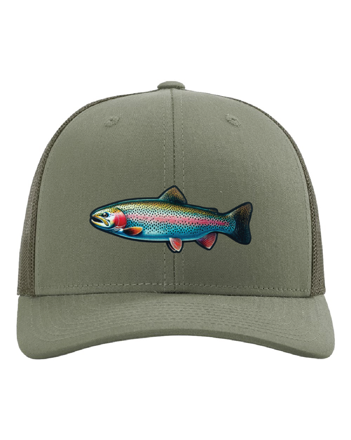 Rainbow Trout on a Richardson 112 Trucker Hat