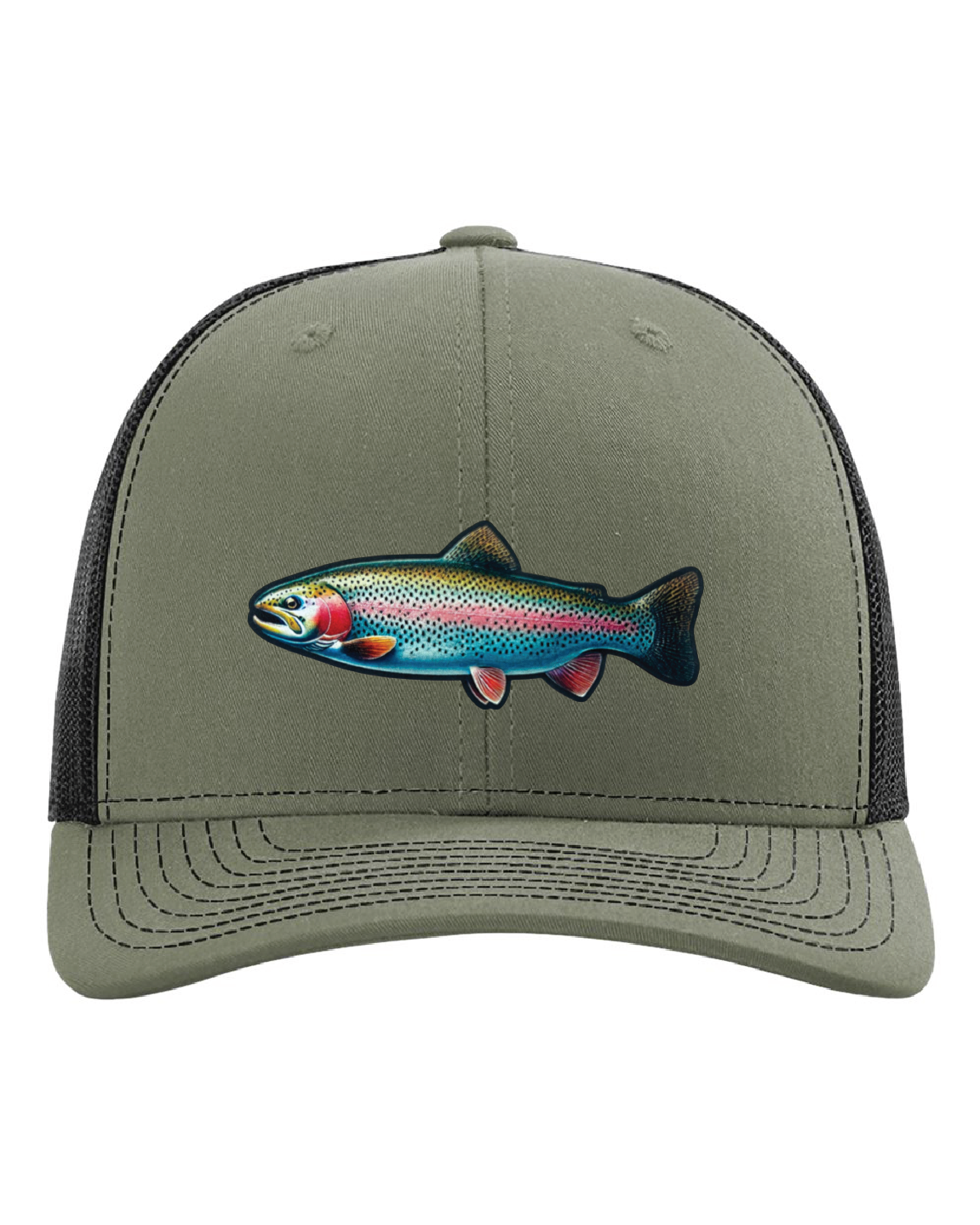 Rainbow Trout on a Richardson 112 Trucker Hat