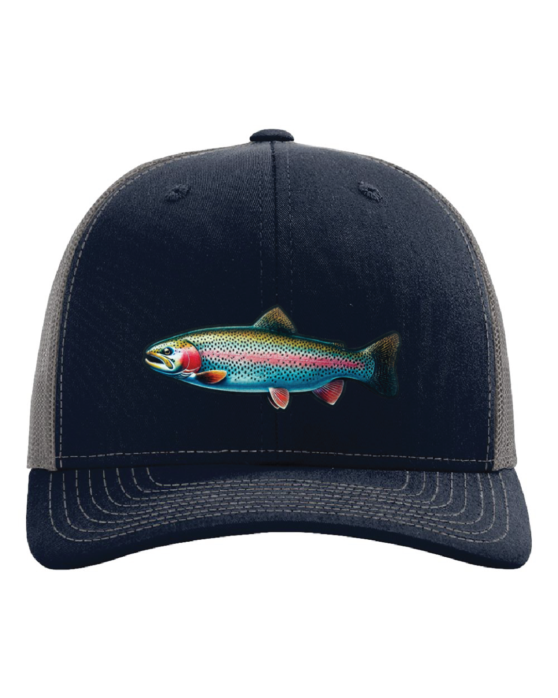 Rainbow Trout on a Richardson 112 Trucker Hat