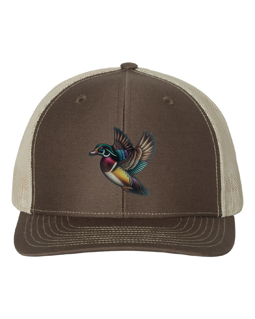Wood Duck on a Richardson 112 Trucker Hat