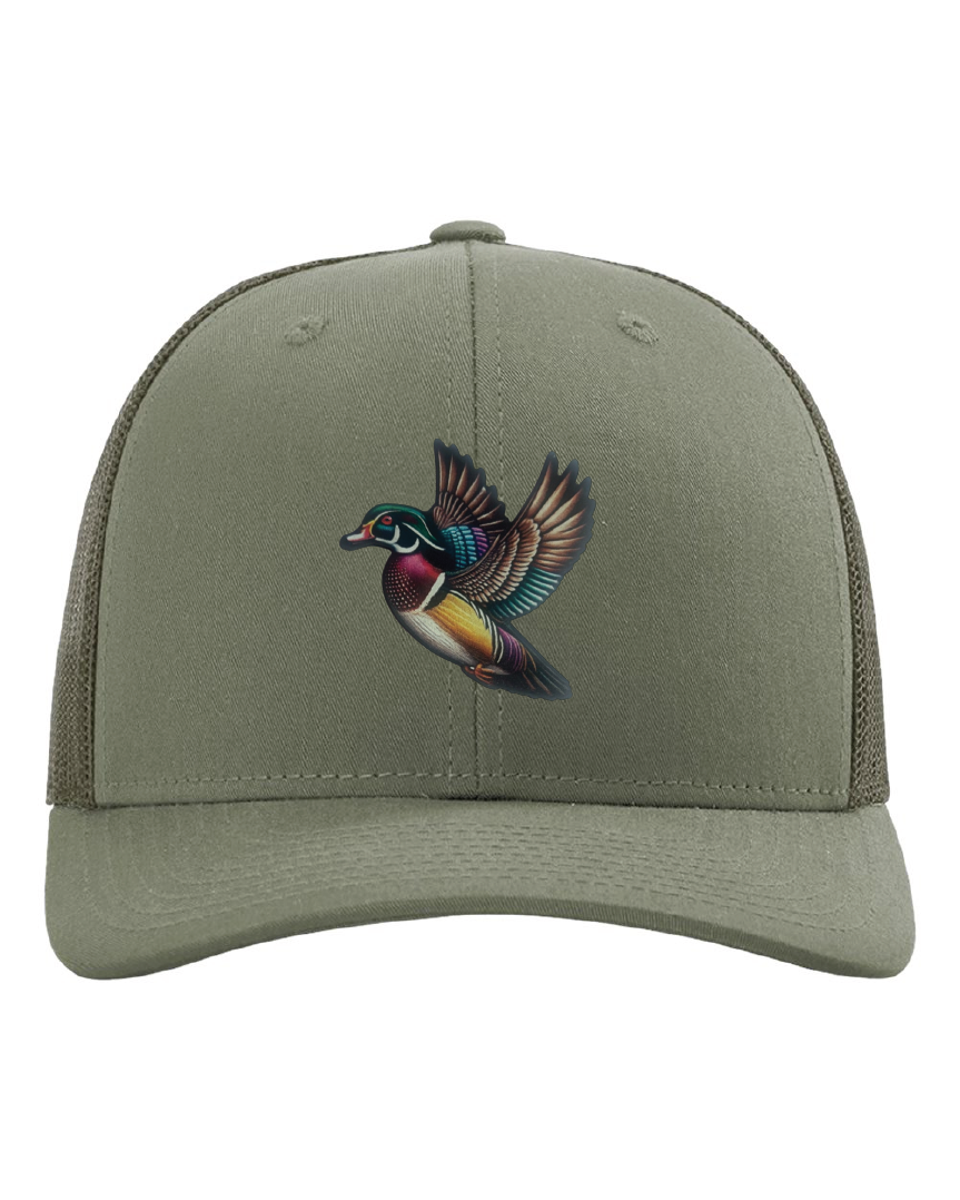 Wood Duck on a Richardson 112 Trucker Hat