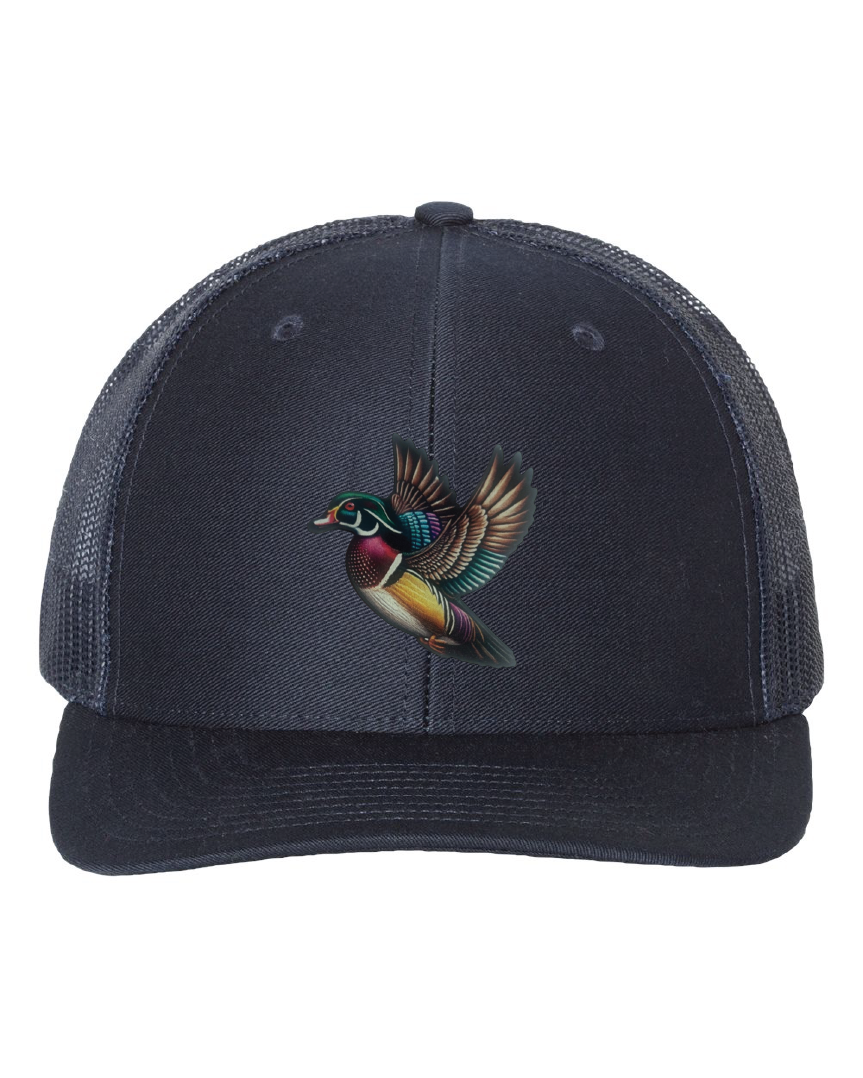 Wood Duck on a Richardson 112 Trucker Hat
