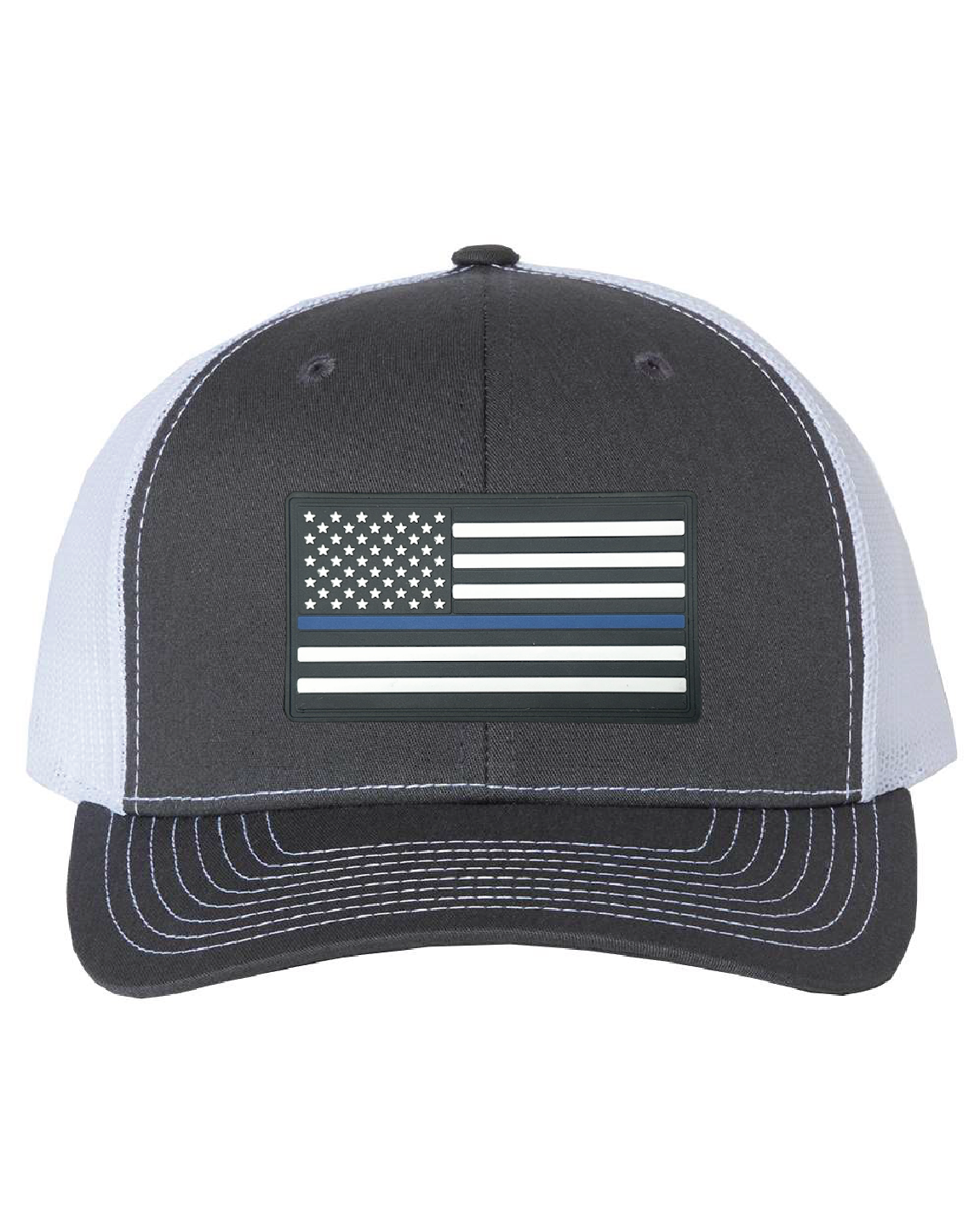 Richardson 112 Hats Heather Charcoal Gray/White