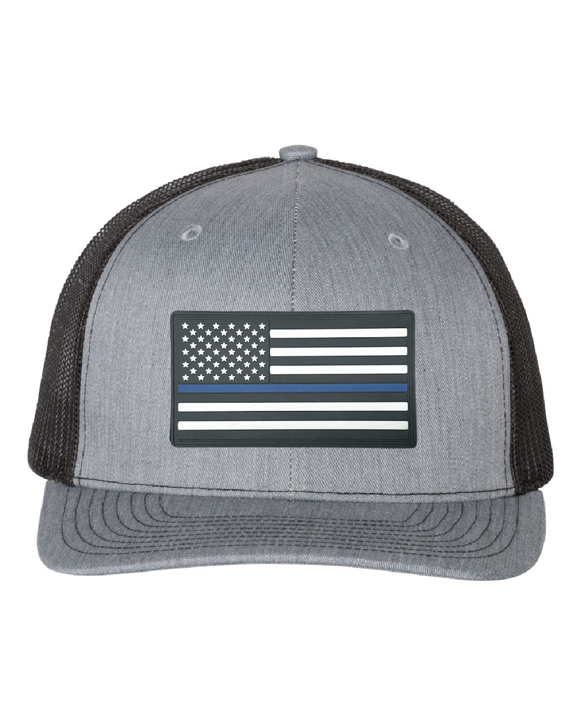 Richardson 112 Hats Heather Grey/Black