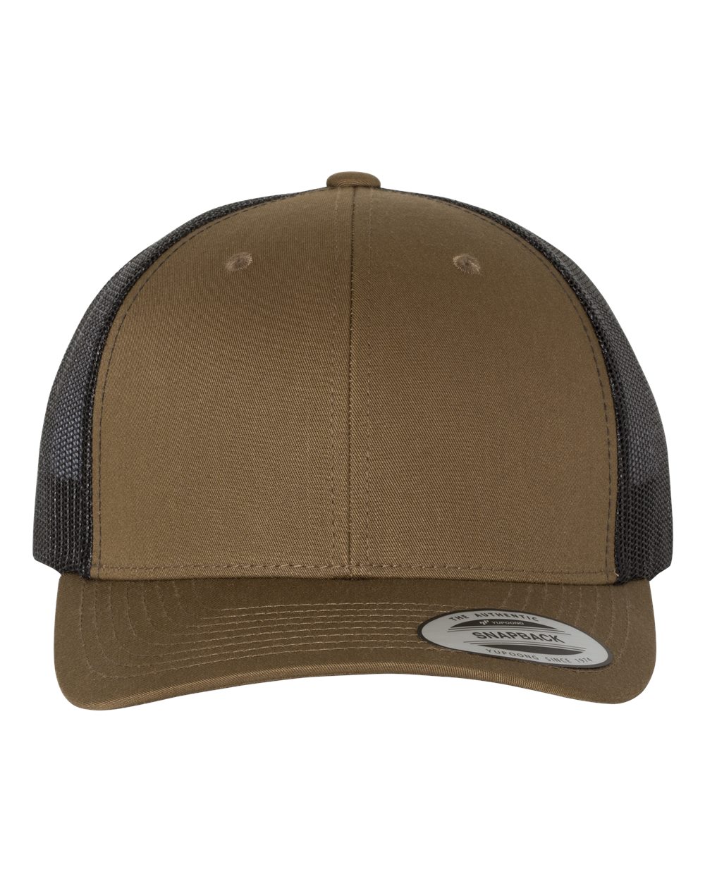 Custom Leatherette Patch on Yupoong 6606 Trucker Hat