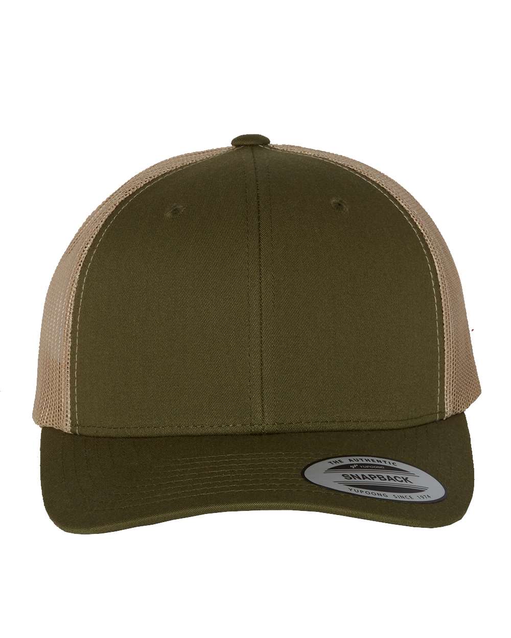 Custom Leatherette Patch on Yupoong 6606 Trucker Hat