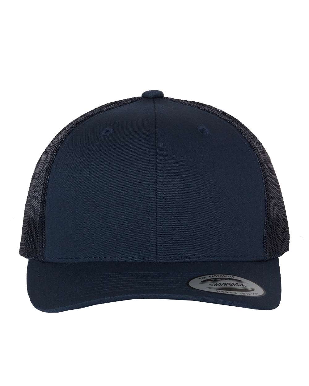 Custom Leatherette Patch on Yupoong 6606 Trucker Hat