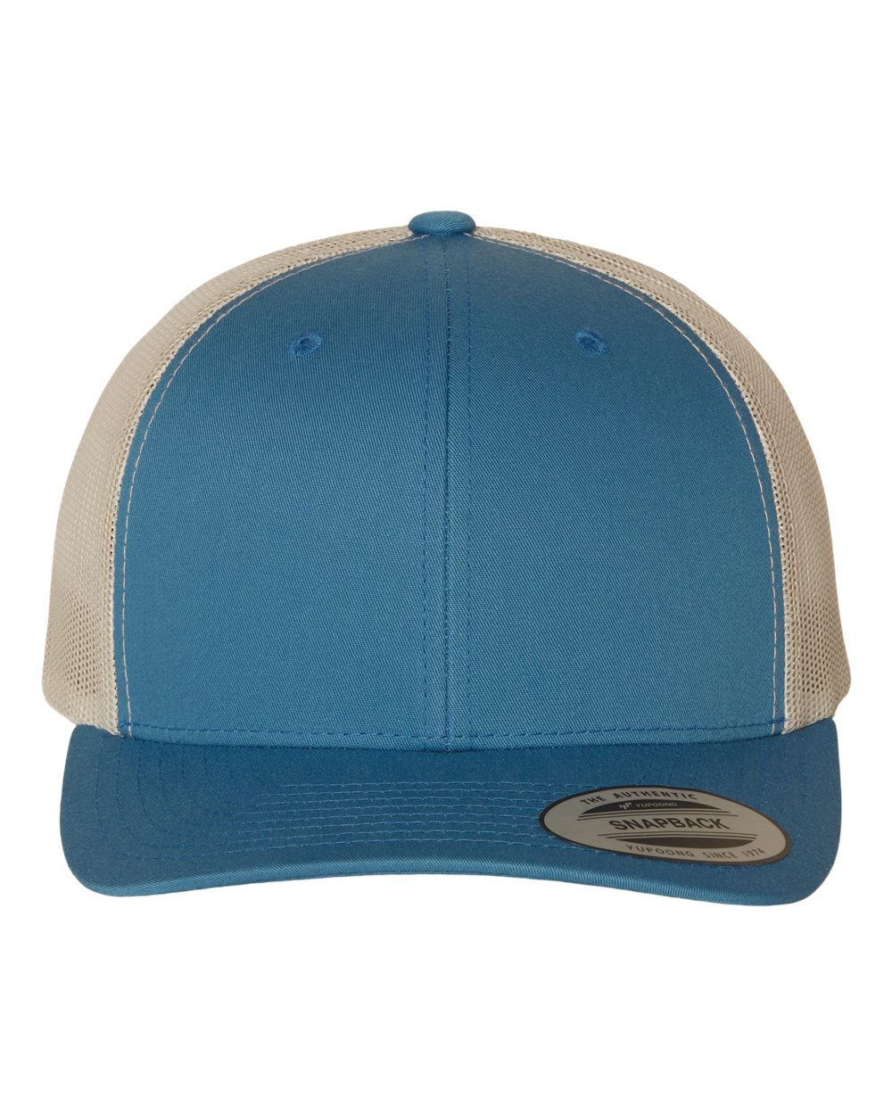 Custom Leatherette Patch on Yupoong 6606 Trucker Hat