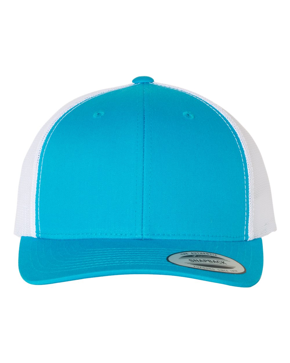 Custom Leatherette Patch on Yupoong 6606 Trucker Hat