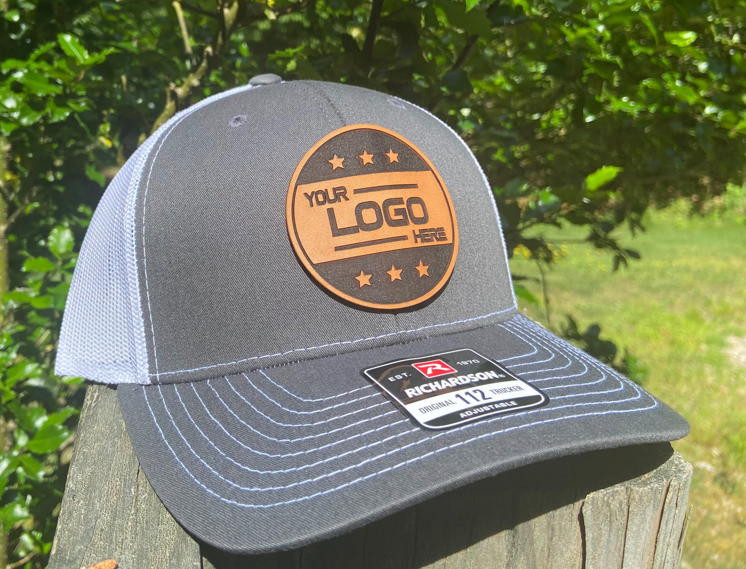 Custom Genuine Leather Patch Hats