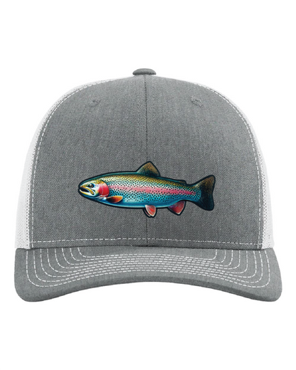 Rainbow Trout on a Richardson 112 Trucker Hat