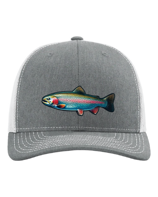 Rainbow Trout on a Richardson 112 Trucker Hat