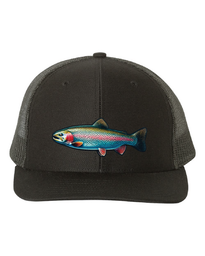Rainbow Trout on a Richardson 112 Trucker Hat