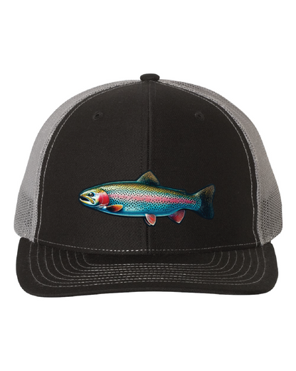 Rainbow Trout on a Richardson 112 Trucker Hat