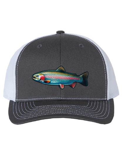 Rainbow Trout on a Richardson 112 Trucker Hat