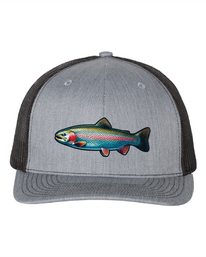 Rainbow Trout on a Richardson 112 Trucker Hat