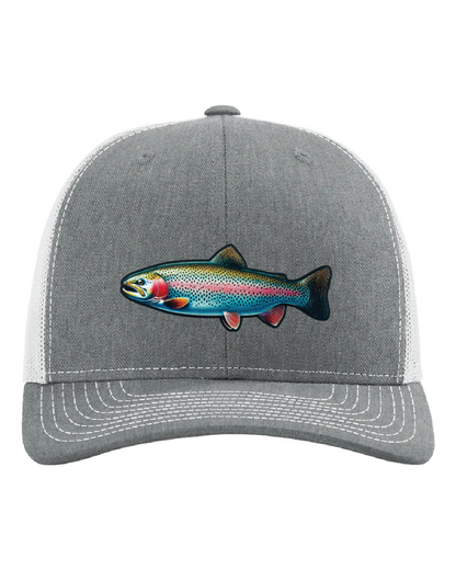 Rainbow Trout on a Richardson 112 Trucker Hat