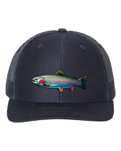 Rainbow Trout on a Richardson 112 Trucker Hat