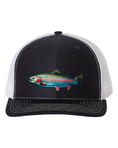 Rainbow Trout on a Richardson 112 Trucker Hat
