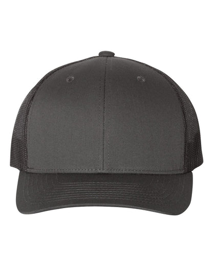 Custom Leatherette Patch on Yupoong 6606 Trucker Hat